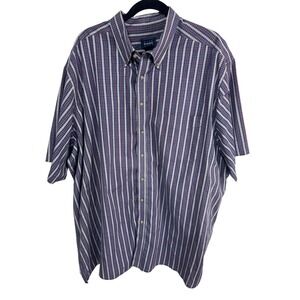 Harbor Bay 3XLT Multicolor Plaid Button Down Men's Short Sleeve Casual Shirt